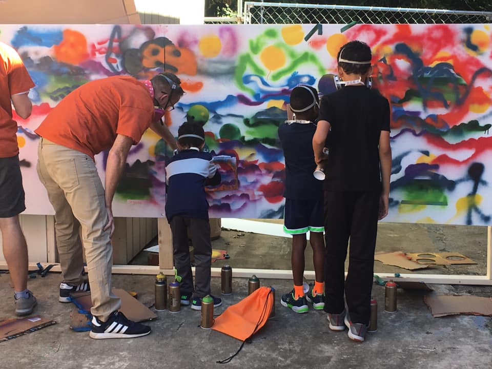 Edge Fest Community Spray Paint, Charlotte, NC,2015