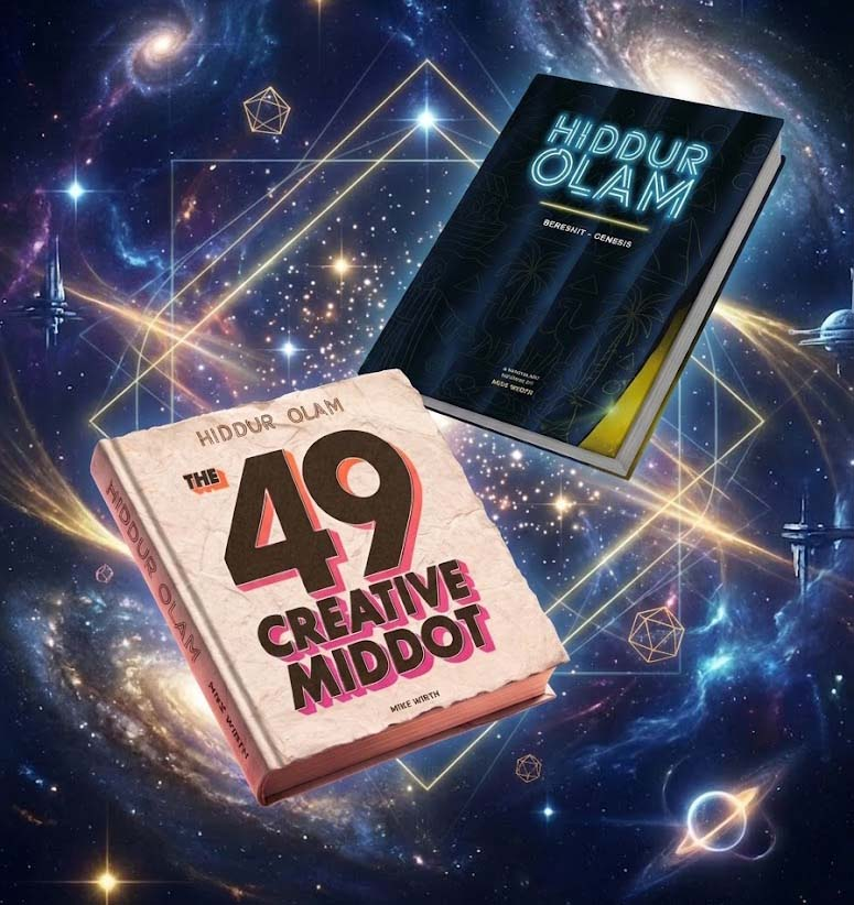 both books hiddur olam, bereshit and 49 middot