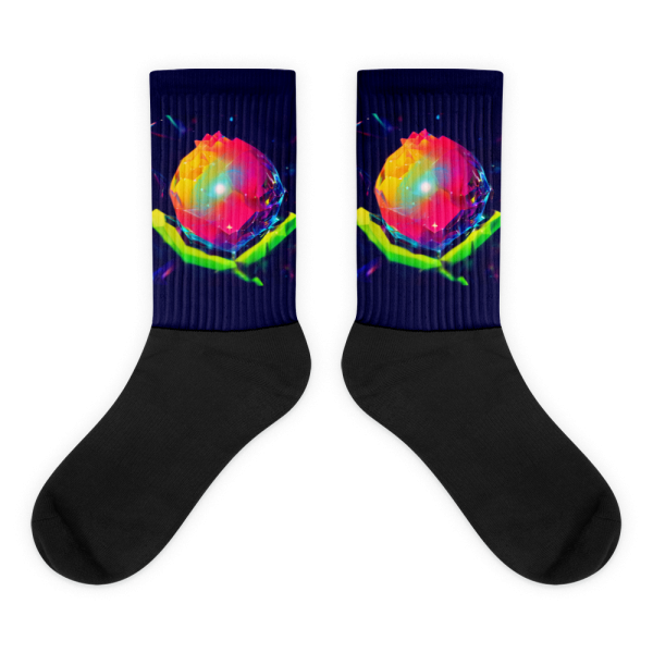 Crystal Pomegranate Future-Glow Socks