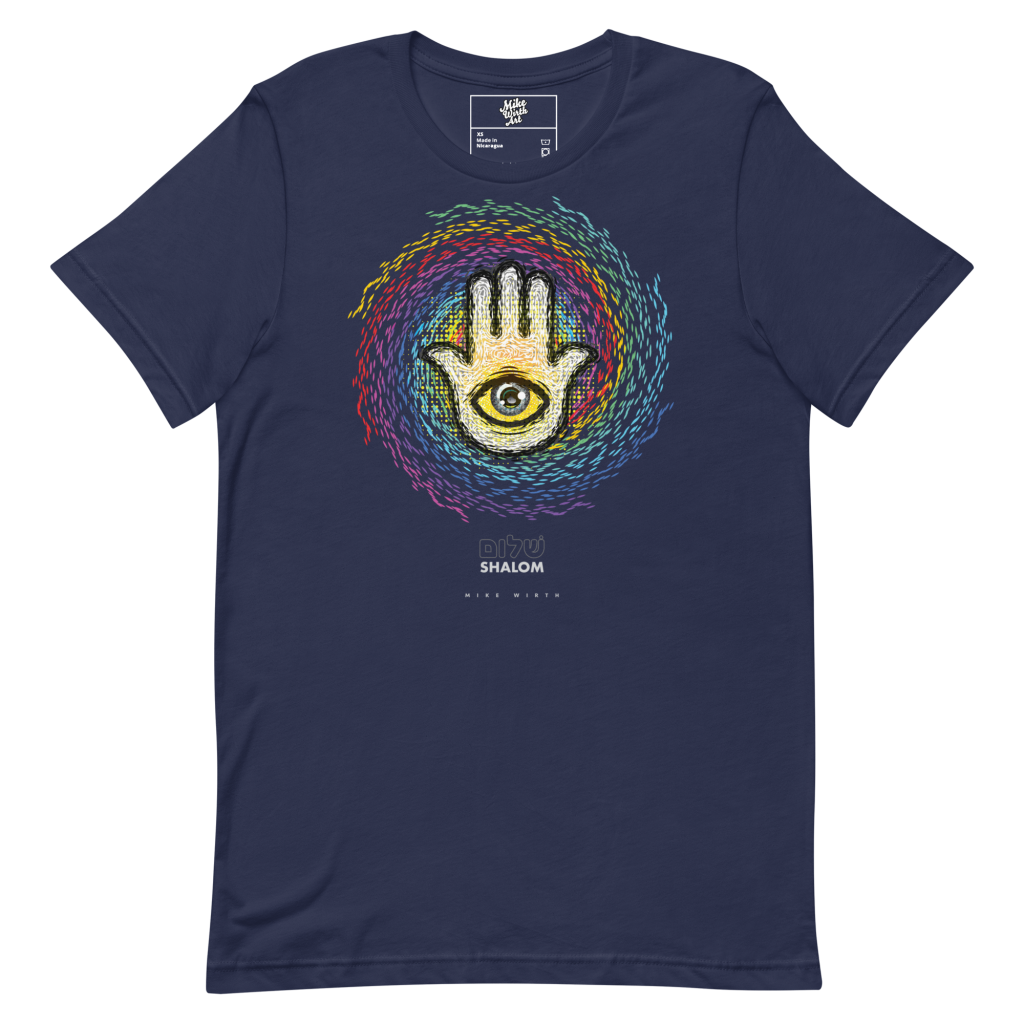 Rainbow Hamsa Swirl T-Shirt