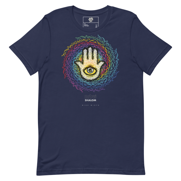 Rainbow Hamsa Swirl T-Shirt